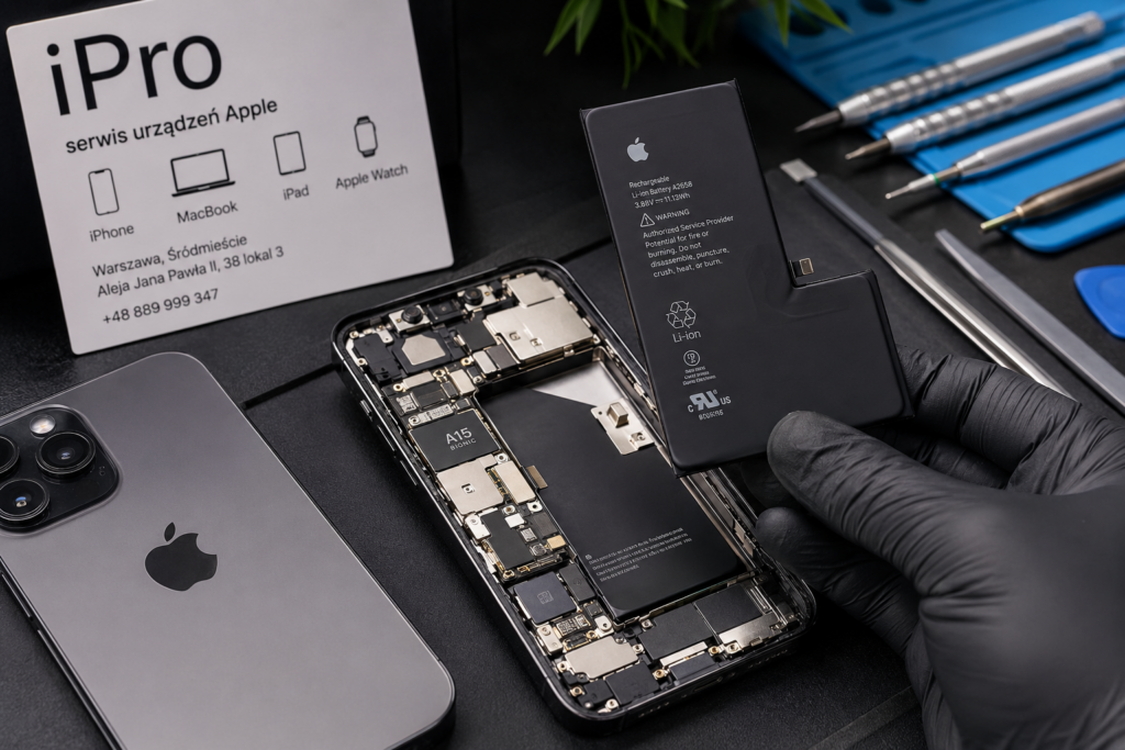 Dlaczego bateria iPhone szybko się rozładowuje? | Wymiana baterii iPhone Warszawa
