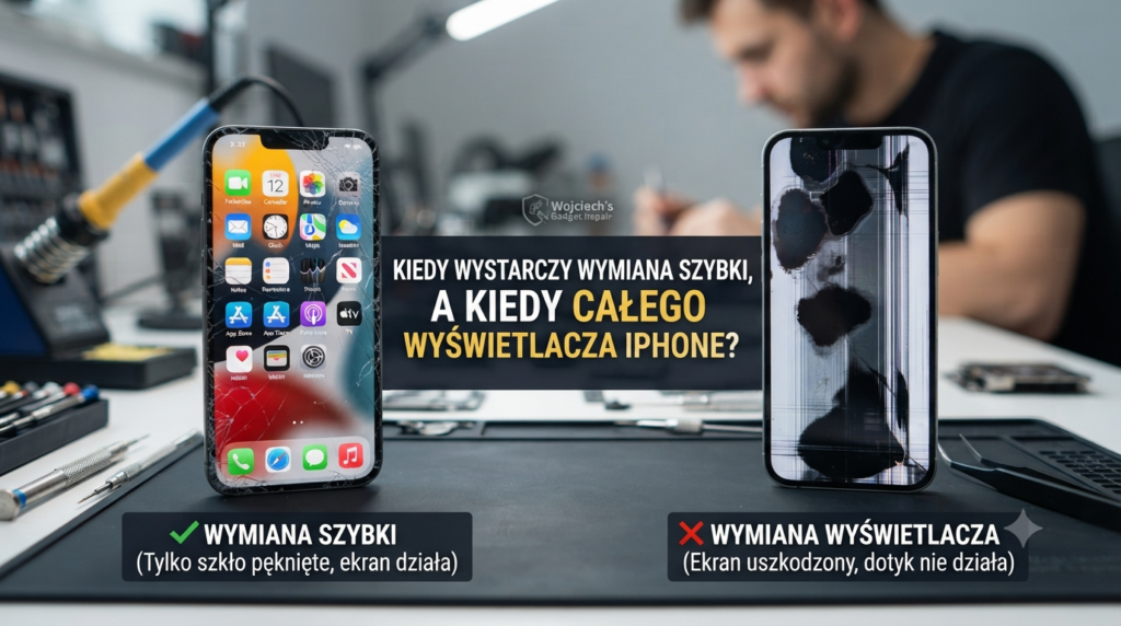 Wymiana szkła wyświetlacza iPhone