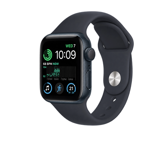 Apple Watch SE 2 – widok z przodu i z tyłu